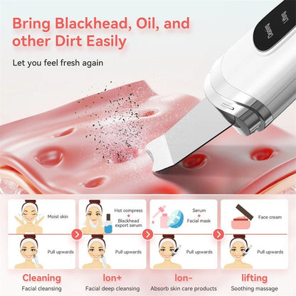 Skin Scrubber Face Spatula Facial Skin Exfoliator Scraper And Blackhead Remover Pore Cleaner With Face