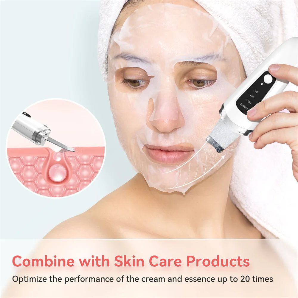 Skin Scrubber Face Spatula Facial Skin Exfoliator Scraper And Blackhead Remover Pore Cleaner With Face